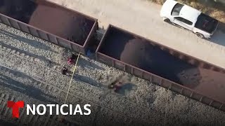 El último trayecto de un padre y su hijo muertos en el camino a la frontera | Noticias Telemundo