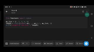 Python List Length: Using Reduce Function to Count Elements