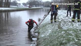 Zoekactie in kanaal naar auto levert niets op bij Holsloot