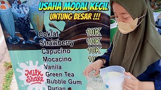 MILKSHAKE MINUMAN KEKINIAN ANEKA MACAM RASA-INDONESIAN STREET FOOD