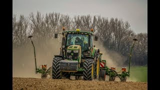 AGROSLUŽBY Presne seti I Setí kukuřice 2019 I John Deere 6190r \u0026 John Deere 6820 I