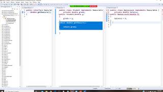 Java Programming - Use Interface as a type