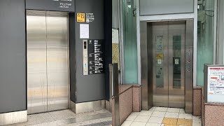 【西15番口・更新前／西19番口・現在は閉鎖】はかた駅前通り地下通路のエレベーター（日立・東芝製）