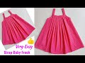 Strap Yoke Baby frock cutting and stitching  | Baby Frock cutting and stitching