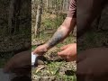 Setting a deadfall trap using Grim survival card #reels #shorts #outdoors #bushcraft #adventure #diy