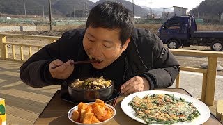 [[선지국밥과 부추전(Ox Blood Rice Soup\u0026Leek Pancake)]] 요리\u0026먹방!! - Mukbang eating show