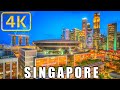 Marina Bay, Singapore 🇸🇬 - by drone 4K 60FPS|Singapore 4K UHD Drone Video| Singapore 4k