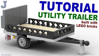 Tutorial On How To Build A Utility Trailer Using LEGO Bricks