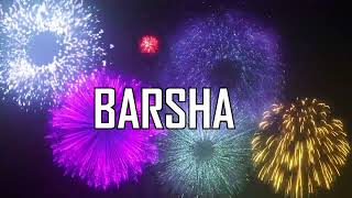 ¡ FELIZ CUMPLEAÑOS BARSHA !