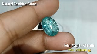 Real Zambian Panna price || Natural transparent Astrological Panna || Emerald in wholesale Price 😱