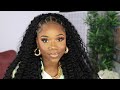 CRISS CROSS HAIRSTYLE WITH CURLY CROCHET HAIR (NO TANGLE)  PROTECTIVE STYLE  CHEV B
