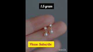 #lightweight gold earrings for kids with weight.. please Subscribe @puttadibomma1937