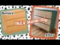 Paint & Sticks! Easy IKEA MALM Makeover
