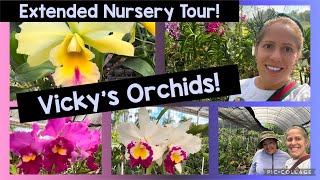 Requested Orchid Nursery Tour!! Shopping at Vicky’s Nursery! Huge Specimen Plants!