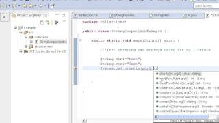 How to compare two strings in java?