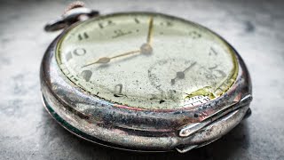 A Century Old Omega Watch Restoration - Rusted - Pre WW2 - Silver Casing - cal 40.6 - ASMR