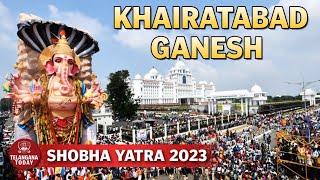 Khairatabad Ganesh Shobha Yatra And Immersion At Tank Bund | Hyderabad | Telangana Today