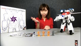 星の飛天小女警 Transformers X2TOYS Skycrusher (Jetfire) Review (with Chinese and English Subtitles)