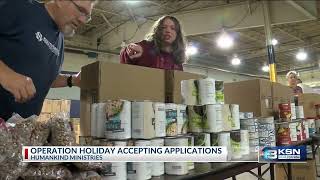 Operation Holiday begins taking applications and donations