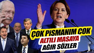 Meral Akşener'den Partisinin Kurultayı'nda Altılı Masaya Ağır Sözler