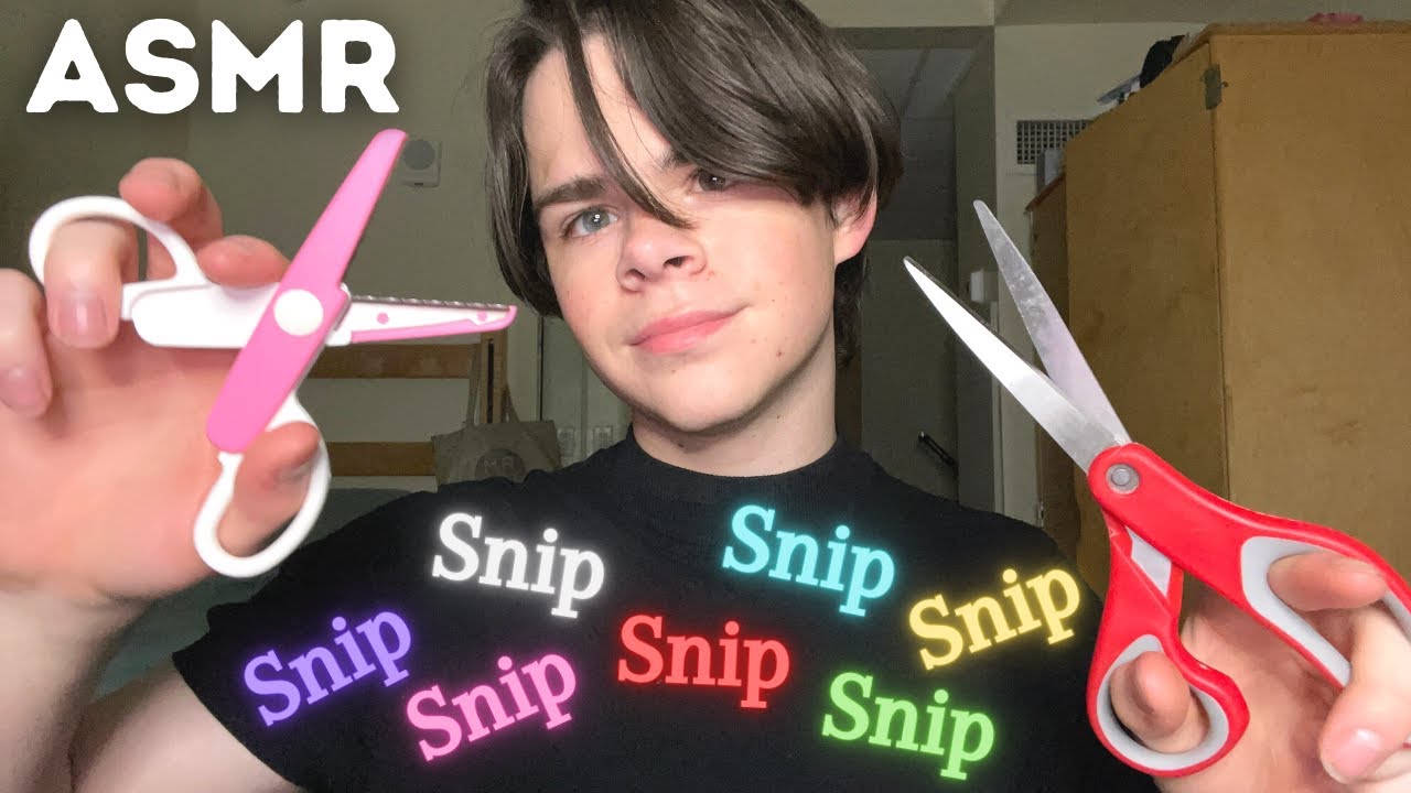 Asmr Scissors Cutting And Snipping Youtube