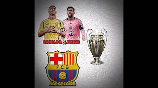 RONALDO X MESSI VS BARCELONA #football #trophy #shorts