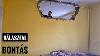 Kockaházunk felújítása #4 - Válaszfal bontás - Old House Renovation