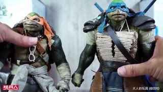 Threezero《忍者龜：變種世代》1:6人偶系列「李奧」(Leonardo)及「米開朗基羅」（Michelangelo） 開箱