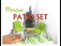 Easy DIY Patio Set Dollhouse Miniature Furniture