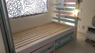 How to make a bed for a kid part2＊DIYで子供のベッド作り２