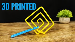 3D Printed Impossible Looking Spiral Puzzle - 3D Printing Timelapse