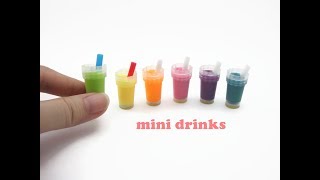DIY Miniature Doll Mini Drinks - Very Easy!