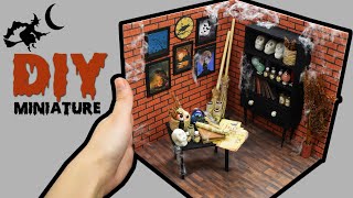 DIY Miniature Dollhouse Room #7: HALLOWEEN THEME (Witch House) Manilature