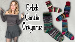 Beş Şişle Çorap Nasıl Örülür? | Erkek Çorabı Yapıyoruz 40-43 numara için