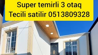 Qiymet endi 3 otaqli ev Bine qesebesinde 52.000 Azn Elaqe 0513809328