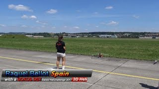 World Famous 3D RC Helicopter Women Raquel Bellot with a SOXOS DB7 Model