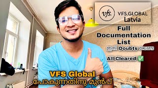 VFS Global Documentation For Upcoming Intake Students | Latvia | All doubts cleared | Malayalam