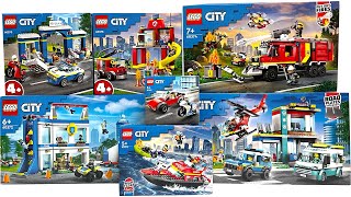 ALL LEGO CITY 2023 Polise & Fire Set COMPILATION/COLLECTION Speed Build Review