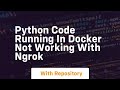 Python Code running in Docker not working with NGROK