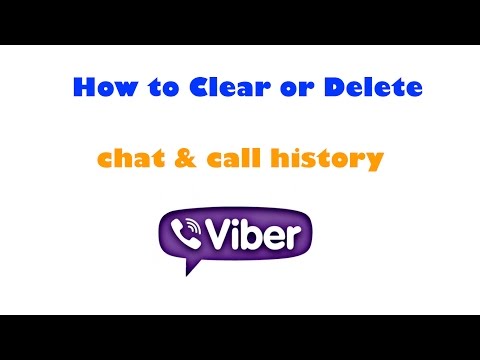 How to clear or delete chat & call history on Viber How to clear or delete chat & call history on Viber