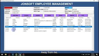 PYTHON: Employee Management With Tkinter Tree View With MYSQL | Source Code| Jon Brayden Codes
