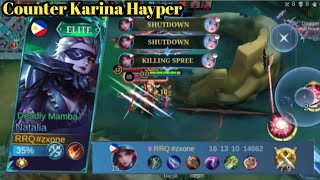 Gameplay Cara Counter Musuh Pick Karina Hayper Pake Natalia Roam‼️