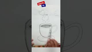 How to draw love with mug #youtubefeed #feedshorts