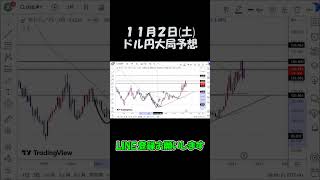 11月2日ドル円大局予想切り抜き【海外FX/仮想通貨】 #shorts