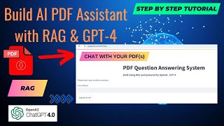 Build AI PDF Assistant with RAG \u0026 GPT-4 | Chat with Your PDFs | Step by Step Tutorial