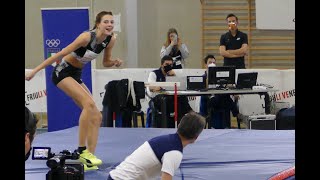 Yaroslava Mahuchikh unlucky opening jump at height 186 cm HIGH JUMP