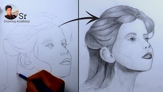 How to draw a girl face step by step // girl drawing video // drawing video / art video