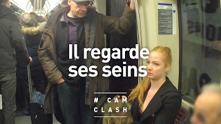 Il lui regarde les seins dans le métro ! - Cam Clash