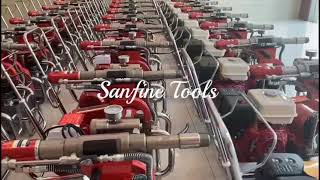 Sanfine SF-980 airless putty spraying machines.