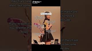 facts about March!! (not my vid!) #aesthetic #viralshort